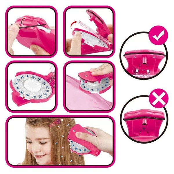 Hair Bling Stapler - Shining Bling Diamond Hair Sparkle Stapler Machine