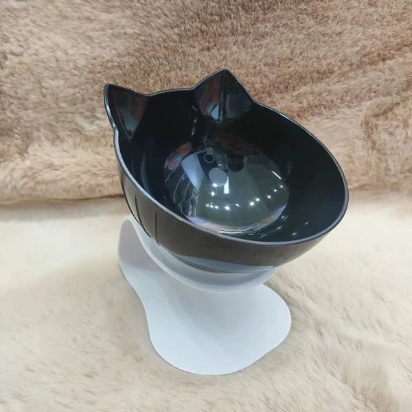 Non-Slip Dual Cat & Dog Feeding Bowls – Stylish Pet Feeder with Stand for Food & Water