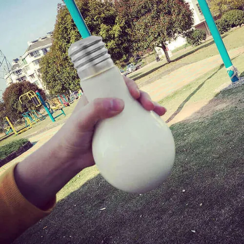 New Fashion Glowing Bulb Water Bottle Cute Brief