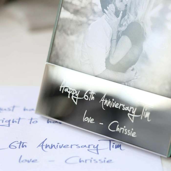 Handwriting Engraving Photo Frame