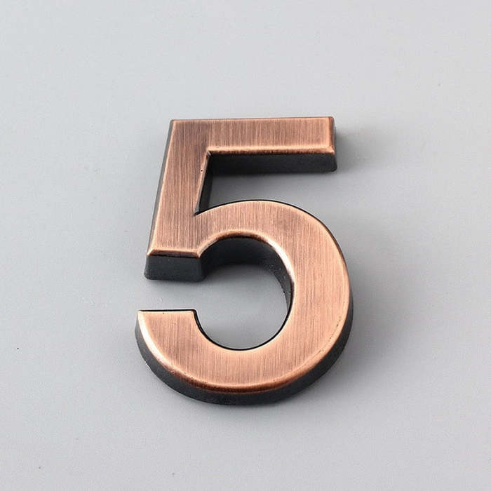 0-9 Modern 3D Hotel Apartment Door Number - Plastic Name Plate