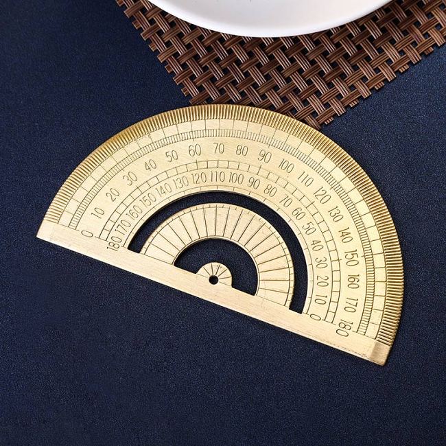 0-180 Degree Metal Brass Protractor