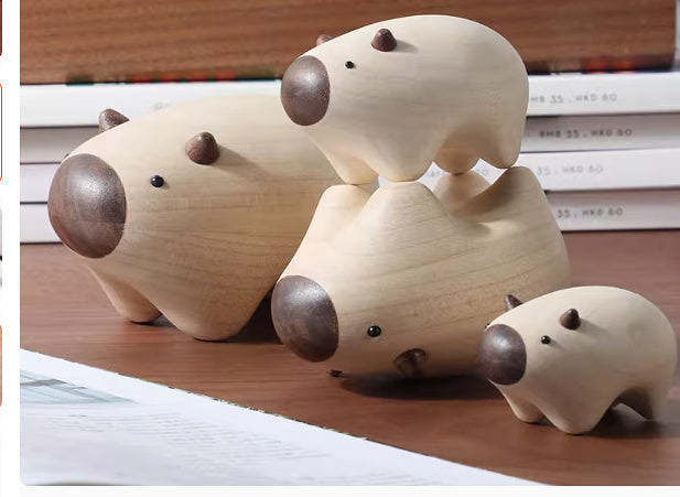 Capybara Jenga Wood Carving