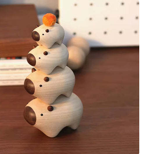 Capybara Jenga Wood Carving
