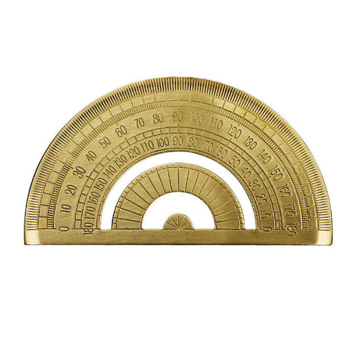 0-180 Degree Metal Brass  Protractor