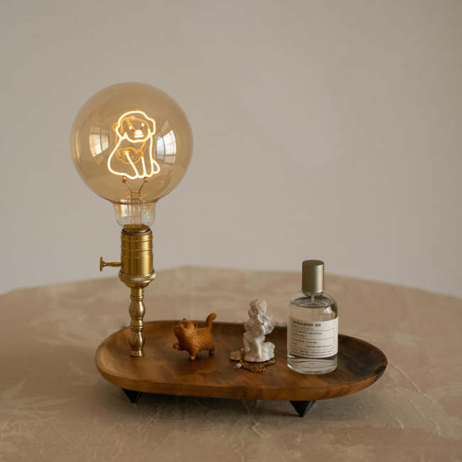 Urban Industrial Pup Lamp