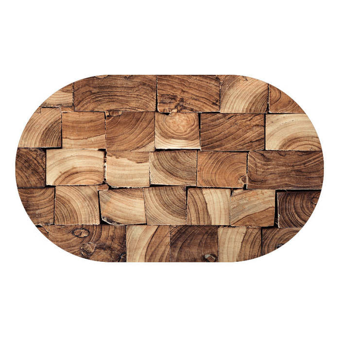 Wood Grain Bath Mat