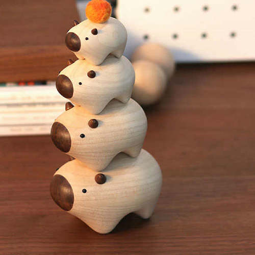 Capybara Jenga Wood Carving