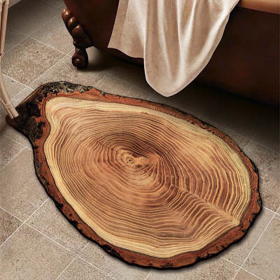 Wood Grain Bath Mat