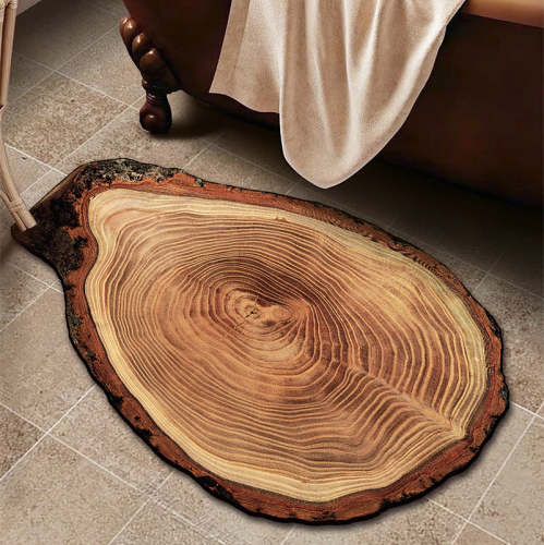 Wood Grain Bath Mat