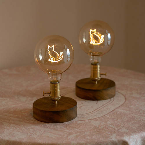 Urban Industrial Cat Lamp
