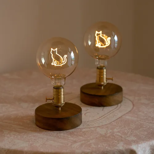 Urban Industrial Cat Lamp