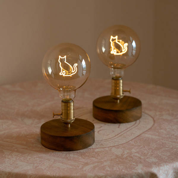 Urban Industrial Cat Lamp