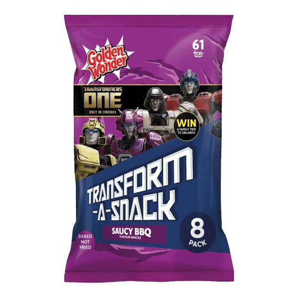 Golden Wonder Transform-A-Snack Saucy Bbq 12g x 8 Pack