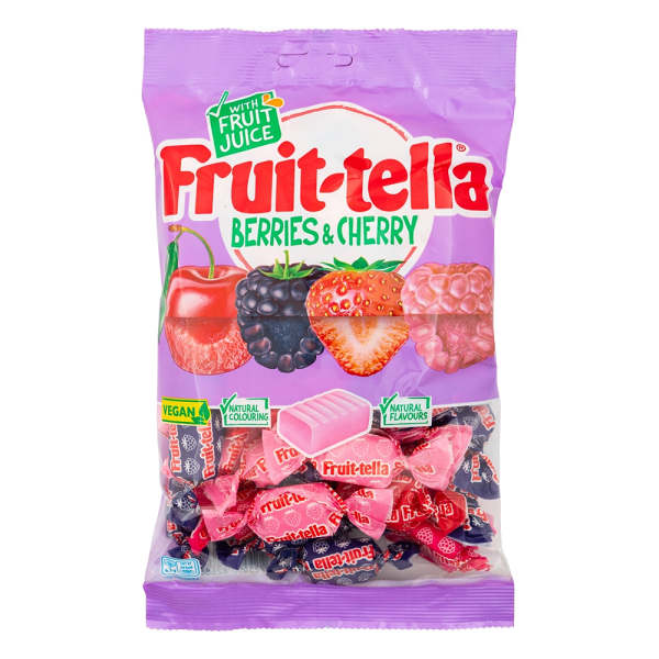 Fruit-tella Berries & Cherry Sweets 300g