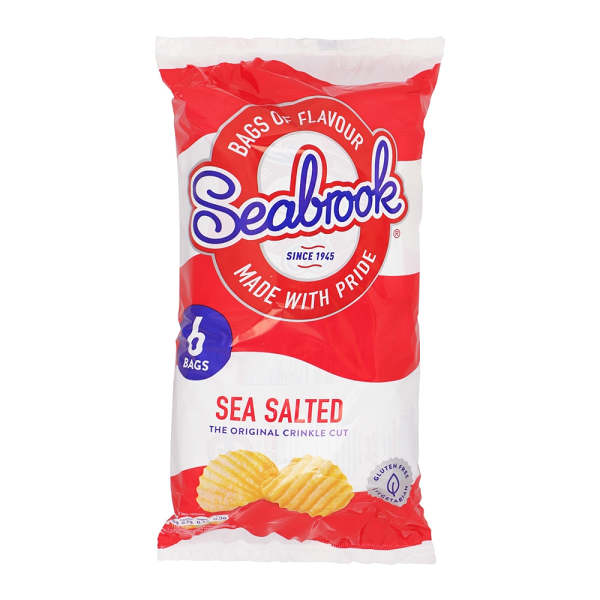 Seabrook Sea Salted Crisps 6 Pack