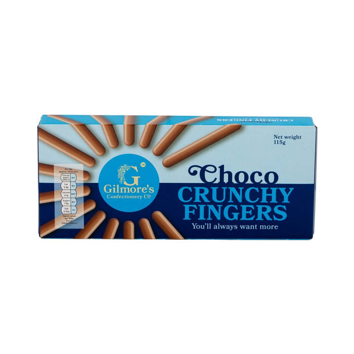 Gilmore's Choco Crunchy Finger Biscuits 115g