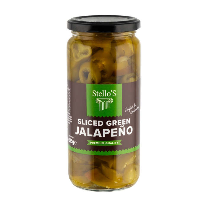 Stello's Pickled Sliced Green Jalapenos 480g