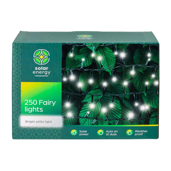 250 Solar Fairy Lights
