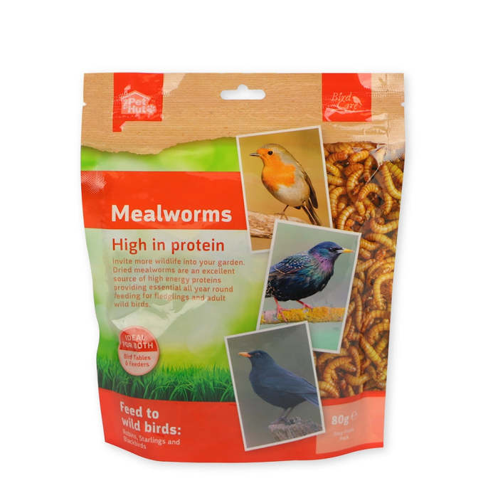 Bird Care Wild Birds Mealworms Feed 80g