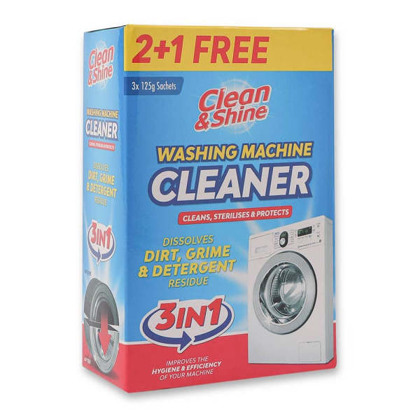 Clean & Shine Washing Machine Cleaner 3 Pack