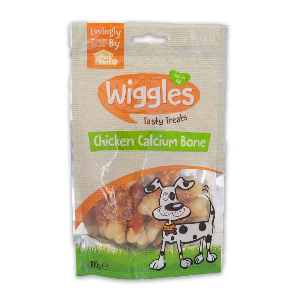 Wiggles Tasty Bites Chicken Calcium Bone 100g