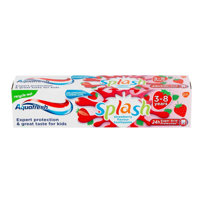 Aquafresh Splash Kids Toothpaste Strawberry 75ml