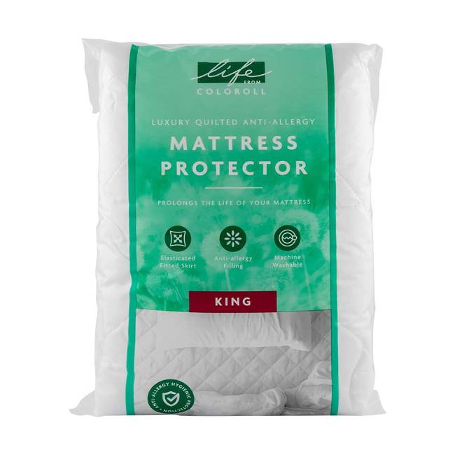 Quilted Anti-Allergy Mattress Protector King