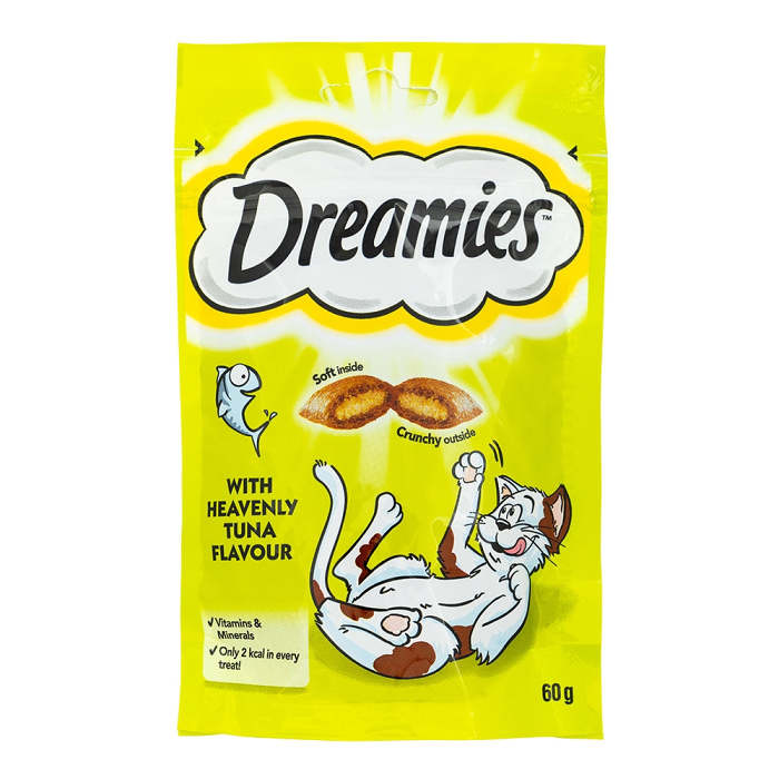 Dreamies Cat Treats With Heavenly Tuna 60g