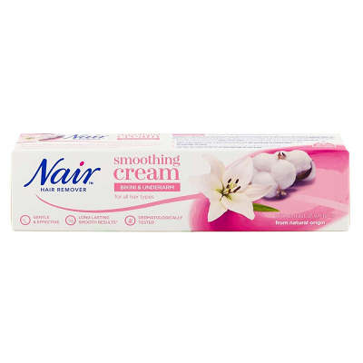 Nair Hair Remover Smoothing Cream Bikini & Under Arm 100ml