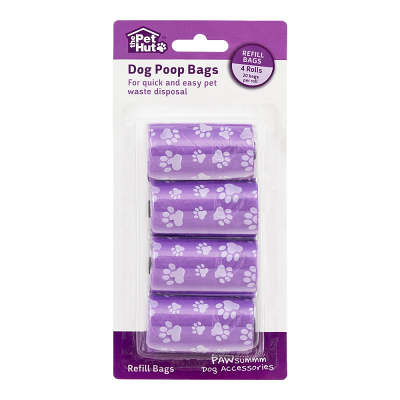 Pet Hut Dog Poop Bags 20 x 4 Pack