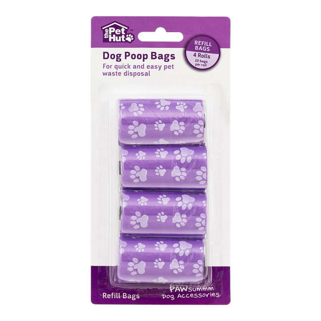 Pet Hut Dog Poop Bags 20 x 4 Pack