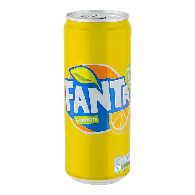 Fanta Lemon Soft Drink Can 330ml
