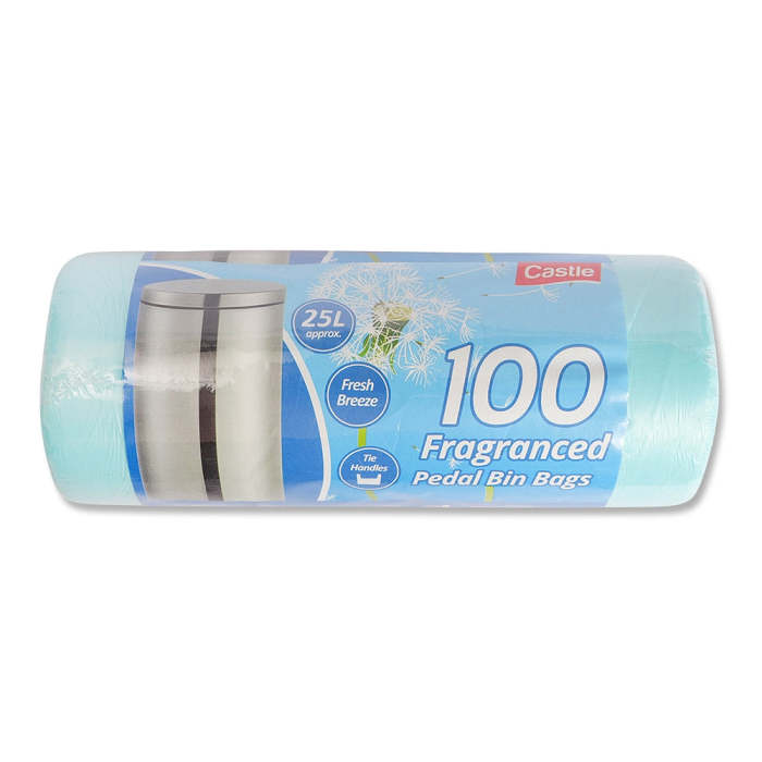 Fragranced Pedal Bin Bags 25 Litres x 100 Pack