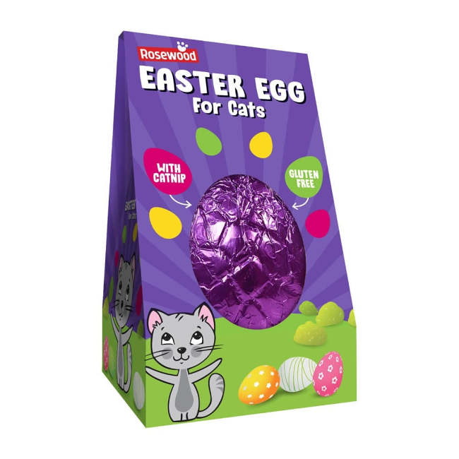 Rosewood Easter Egg For Cats With Catnip 45g