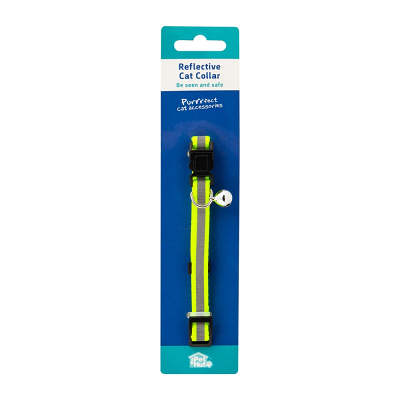 Pet Hut Reflective Cat Collar Green