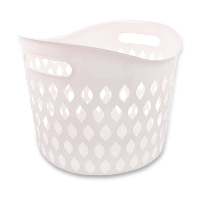 Plastic Laundry Basket White