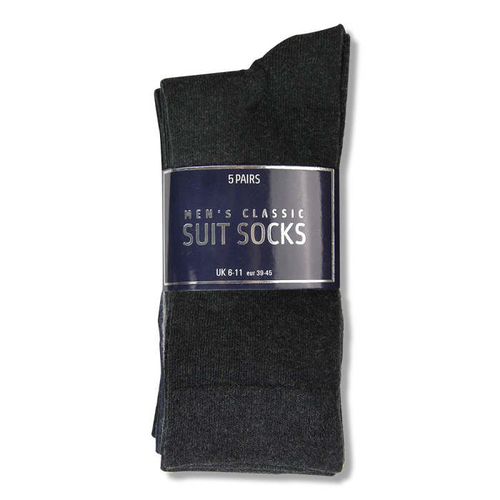 Men's Classic Suit Socks Uk Size 6-11 (5 Pairs)