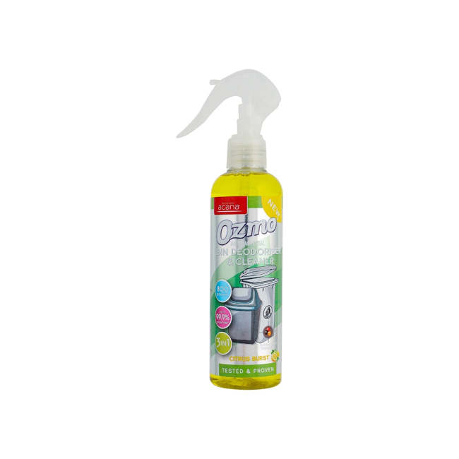 Ozmo Antibacterial Bin Deodoriser & Cleaner Citrus Burst 250ml