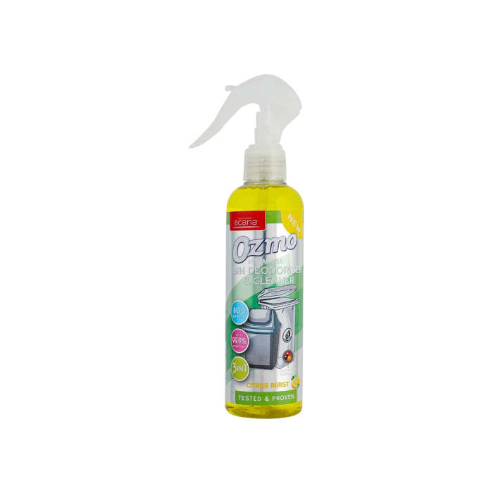 Ozmo Antibacterial Bin Deodoriser & Cleaner Citrus Burst 250ml