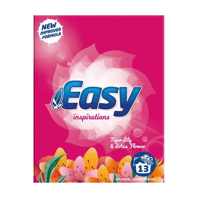 Easy Laundry Powder Tiger Lily and Lotus Flower 13 Washes 884g