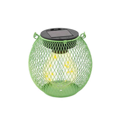 Light Green Mesh Solar Lantern