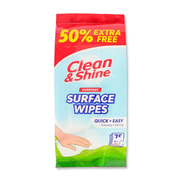 Clean & Shine Everyday Surface Wipes 75 Pack
