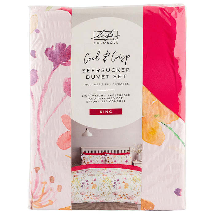 Seersucker Duvet Set King