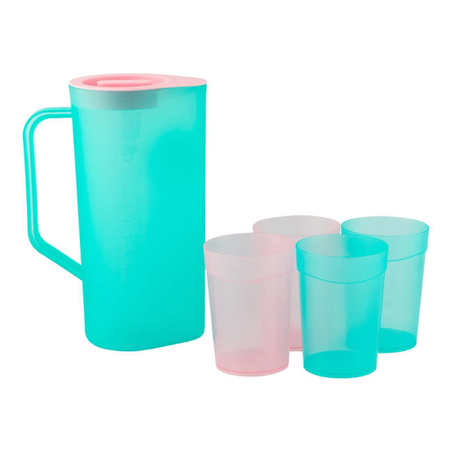 Picnic Jug & 4 Cups Set