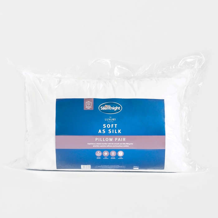 Silentnight Luxury Soft As Silk Pillows 2 Pack