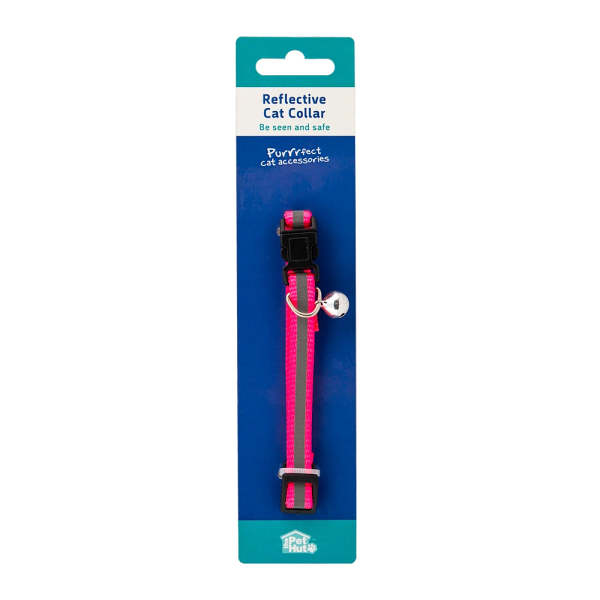 Pet Hut Reflective Cat Collar Magenta