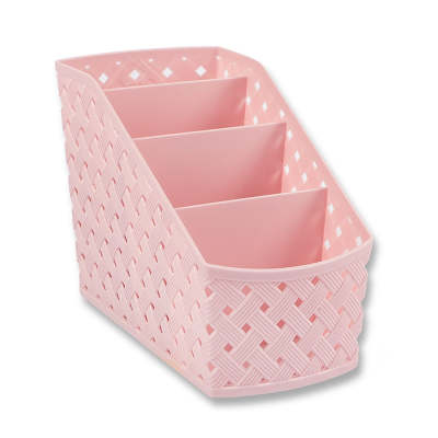 Small Multi Compartment Plastic Organiser Pink