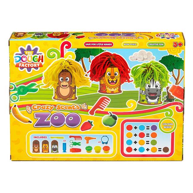 Crazy Scents Zoo Scented Modelling Dough Playset