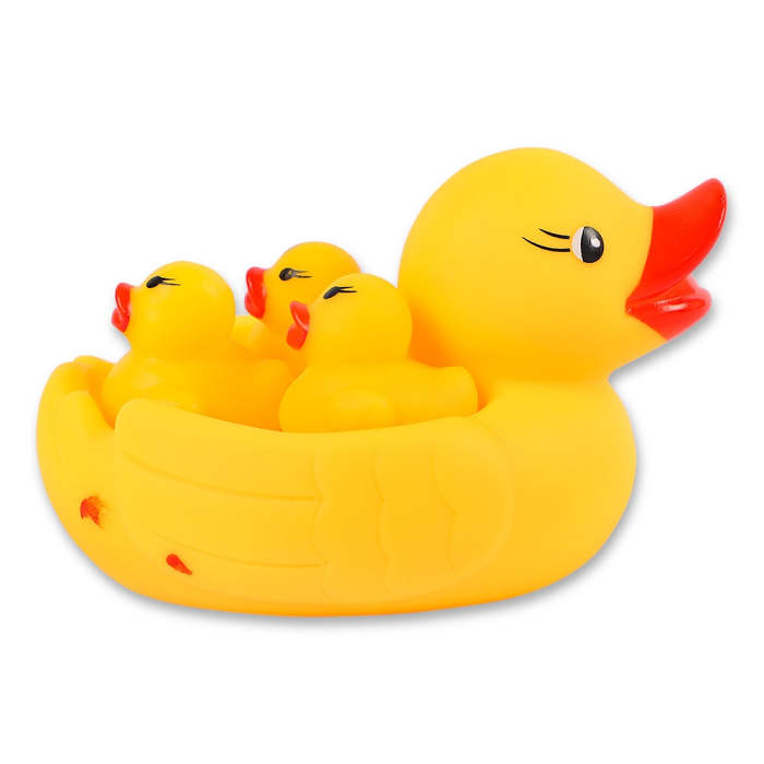 4 Piece Rubber Duck Bath Set